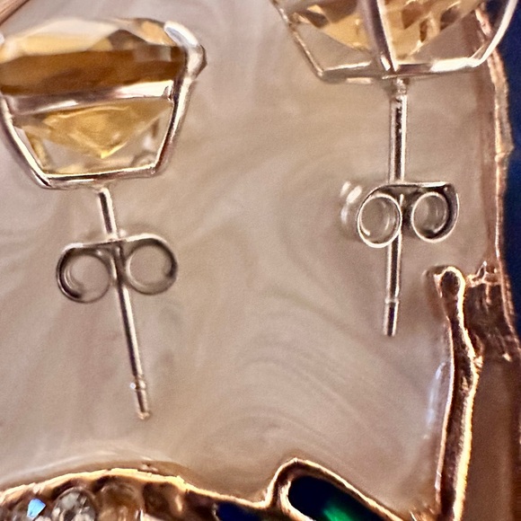 14k solid white gold with genuine 5.30ct  Yellow topaz - Picture 12 of 12